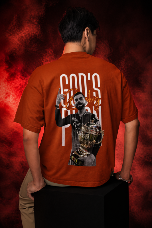 RCB God's Plan Unisex Oversized T-Shirt