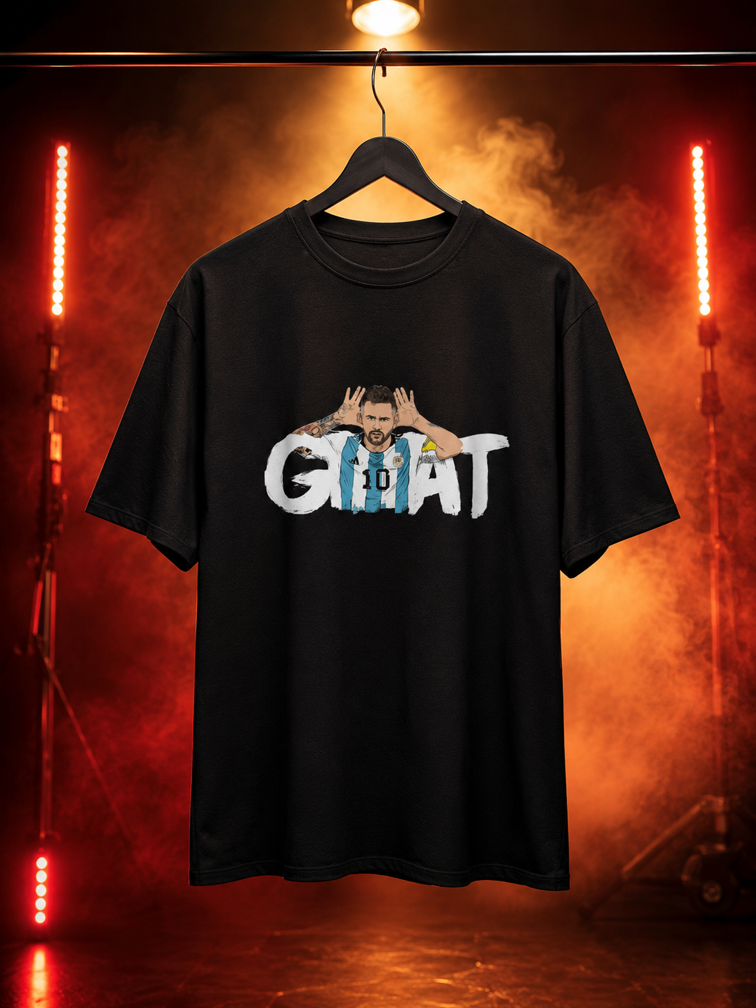 GOAT Messi Oversized  T-Shirt