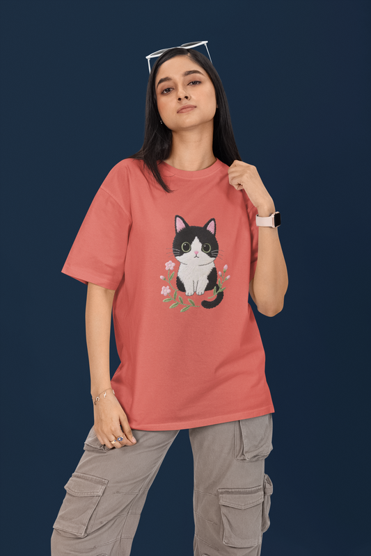 Cat Oversized T-Shirt